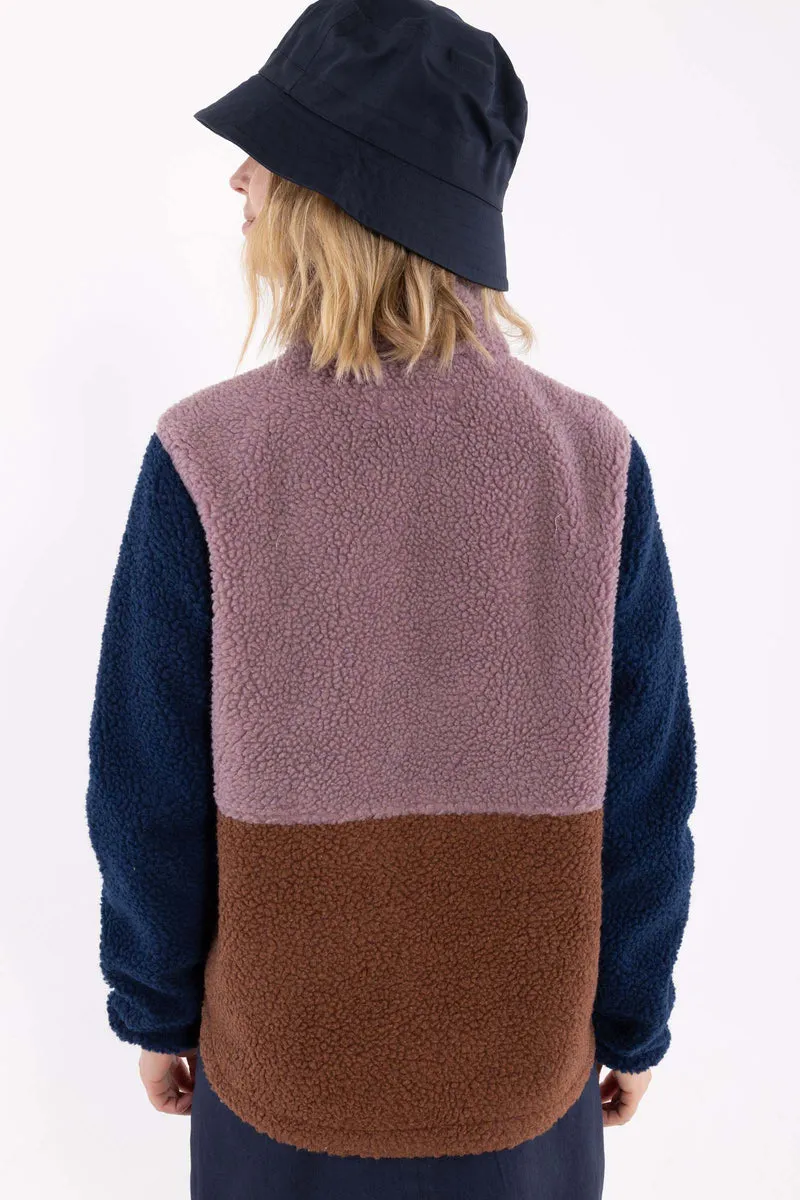 Danebeagle Fleece Jacket Mauve/Dark Wine/Dark Navy