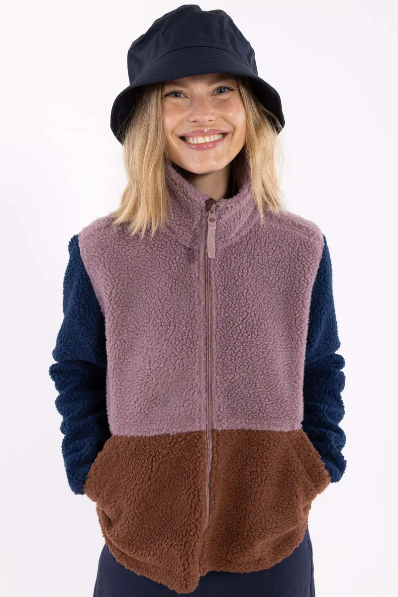Danebeagle Fleece Jacket Mauve/Dark Wine/Dark Navy