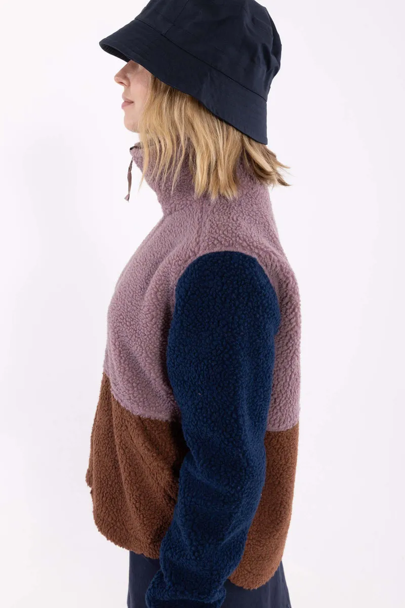 Danebeagle Fleece Jacket Mauve/Dark Wine/Dark Navy