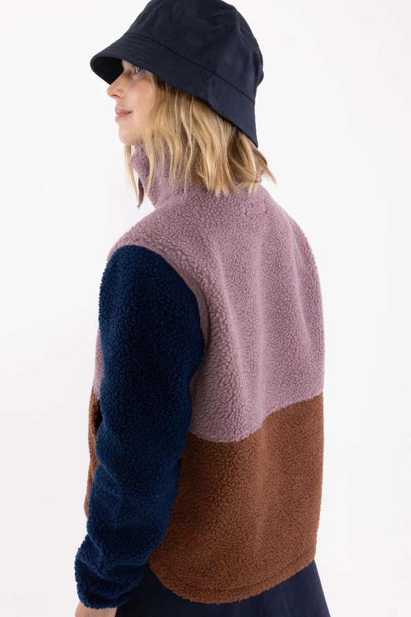 Danebeagle Fleece Jacket Mauve/Dark Wine/Dark Navy