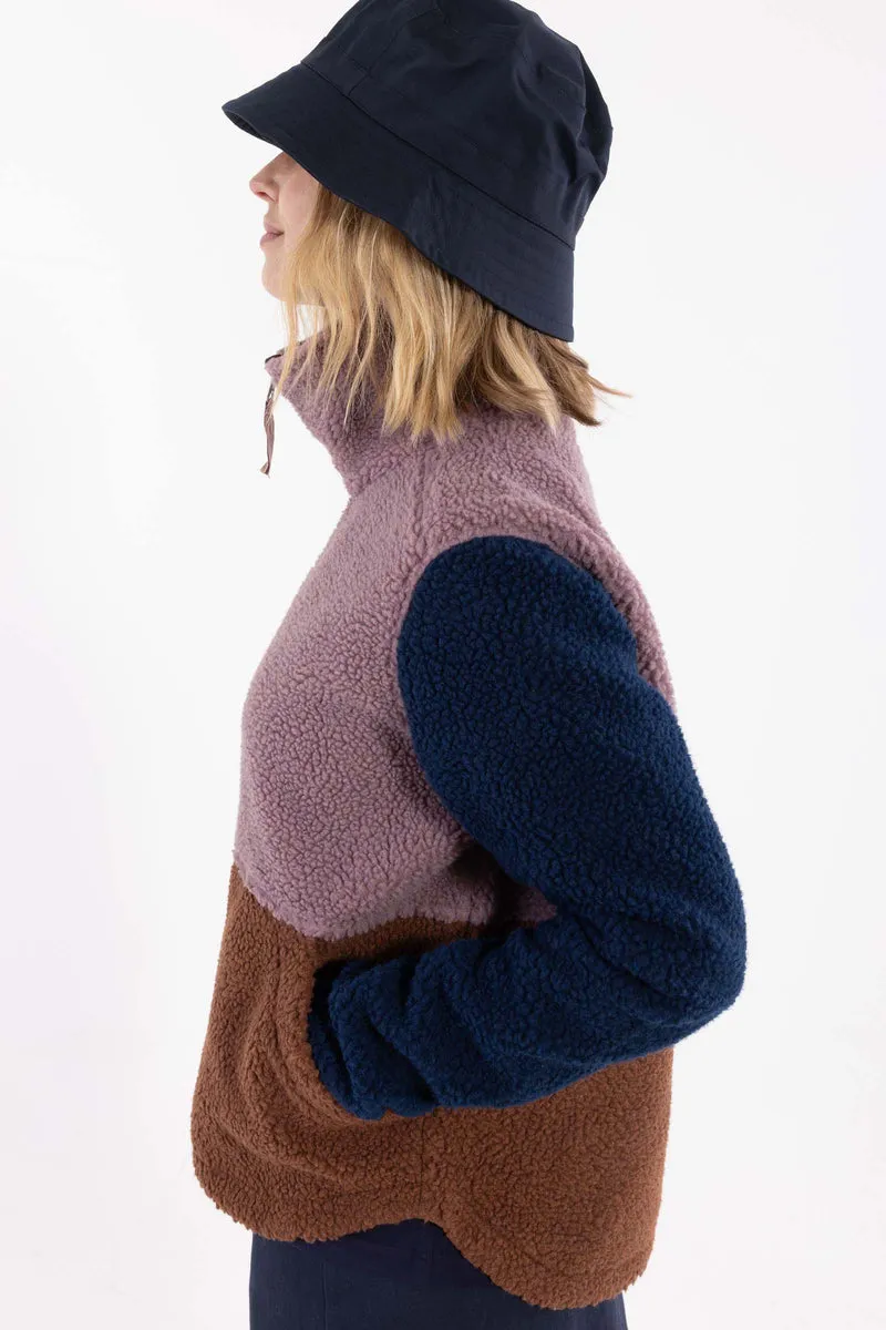 Danebeagle Fleece Jacket Mauve/Dark Wine/Dark Navy