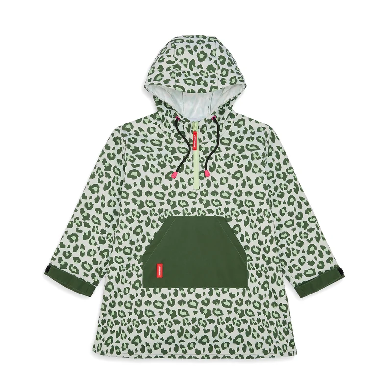 Regenponcho Green Leopard