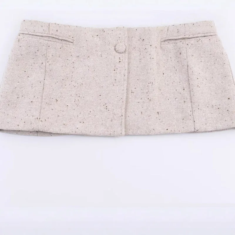 Damen Struktur-Tweedblazer mit Shapingnähten, Pattentaschen und bezogenen Knöpfen Drune