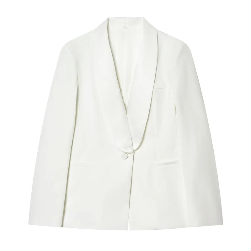 Damen Smoking-Blazer mit Schalkragen und Ein-Knopf-Verschluss Drune