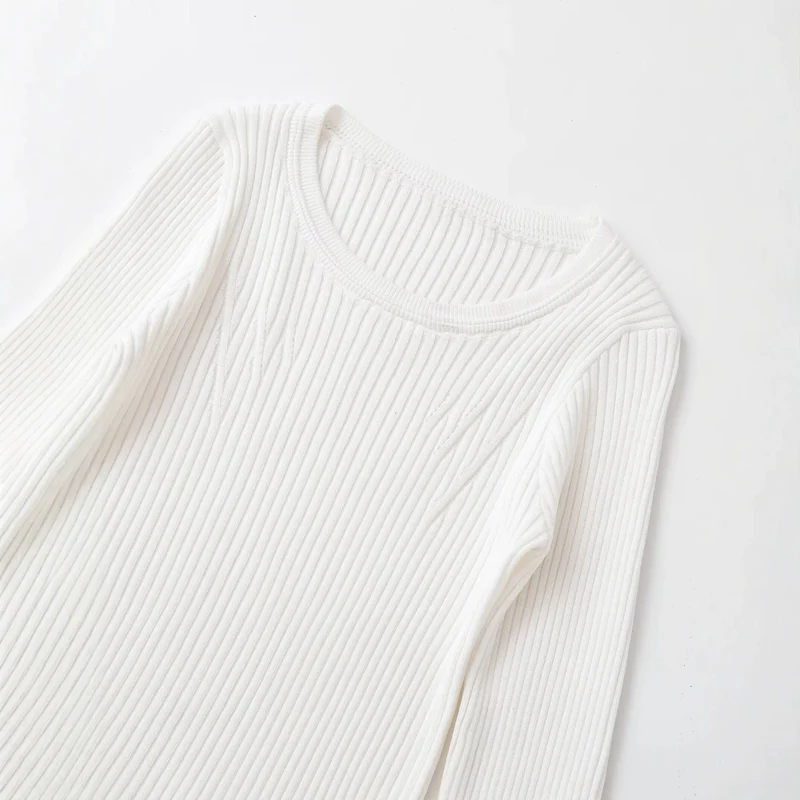 Damen Rippstrick-Longsleeve mit asymmetrischem Wellensaum Drune