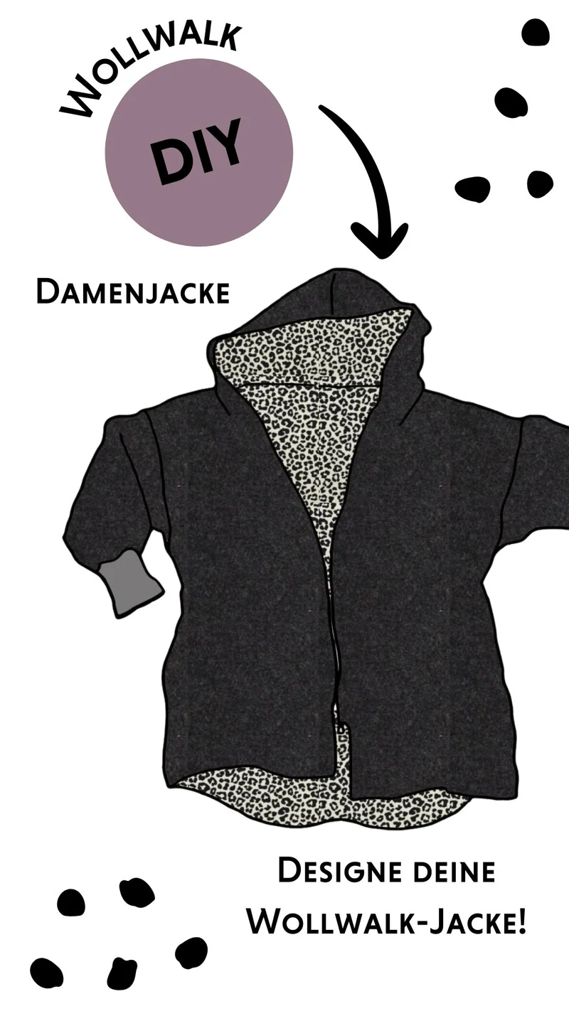 Damenjacke aus Wollwalk