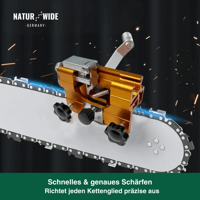 Manuelles Kettensägen-Schärfgerät – Präzises Kurbel-Werkzeug