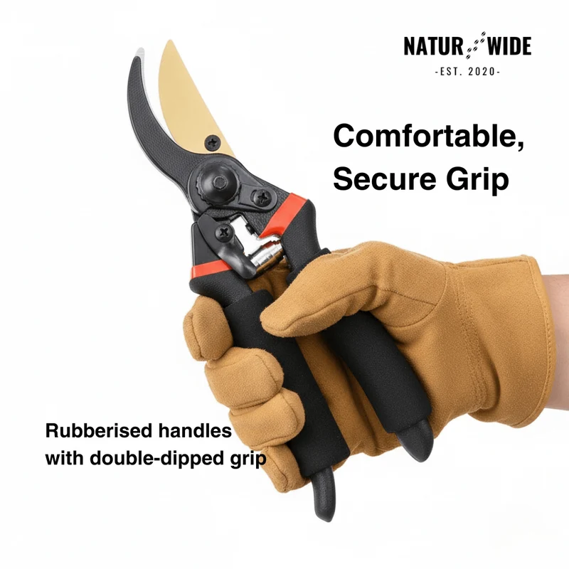 Professional Bypass Pruning Shears 8.5 Inch – Sharp & Ergonomic