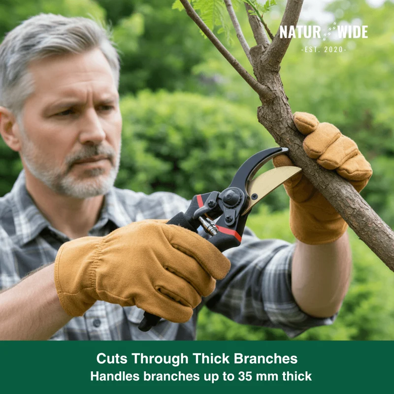 Professional Bypass Pruning Shears 8.5 Inch – Sharp & Ergonomic