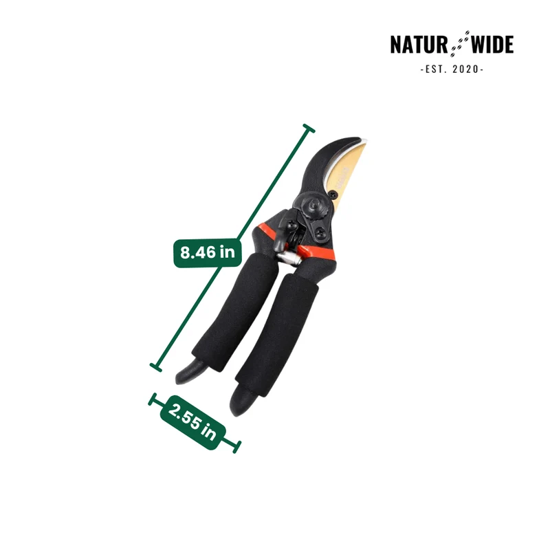 Professional Bypass Pruning Shears 8.5 Inch – Sharp & Ergonomic