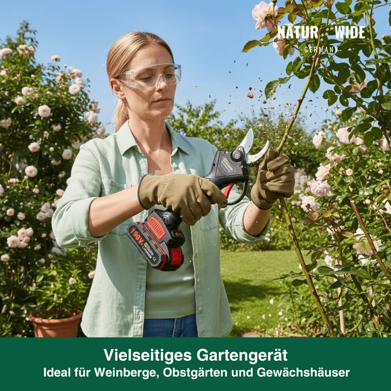 Elektrische Akku-Astschere – 30mm Schnittstärke (2 Akkus)
