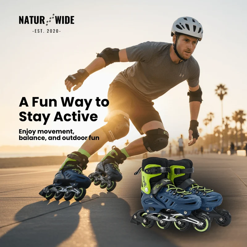 Adjustable Inline Skates – Light Up LED Wheels (Kids & Adults)