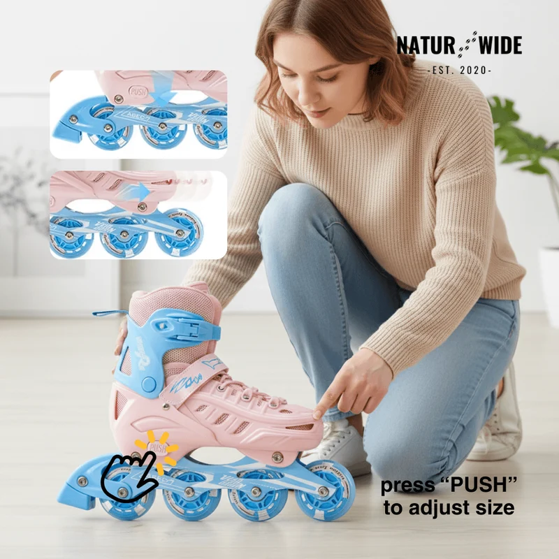 Adjustable Inline Skates – Light Up LED Wheels (Kids & Adults)
