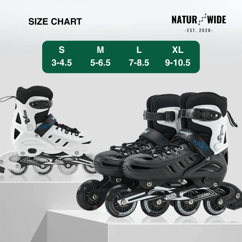 Adjustable Inline Skates – Light Up LED Wheels (Kids & Adults)
