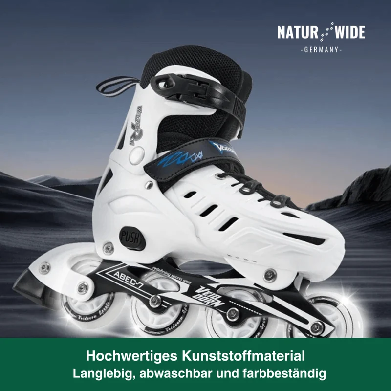 Verstellbare Inline Skates – Leuchtrollen (Kinder & Erwachsene)