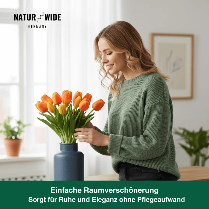 5er Bundle Künstliche Tulpen – Realistische Deko Blumen
