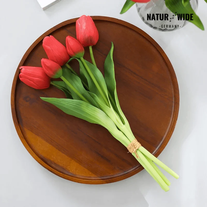 5er Bundle Künstliche Tulpen – Realistische Deko Blumen