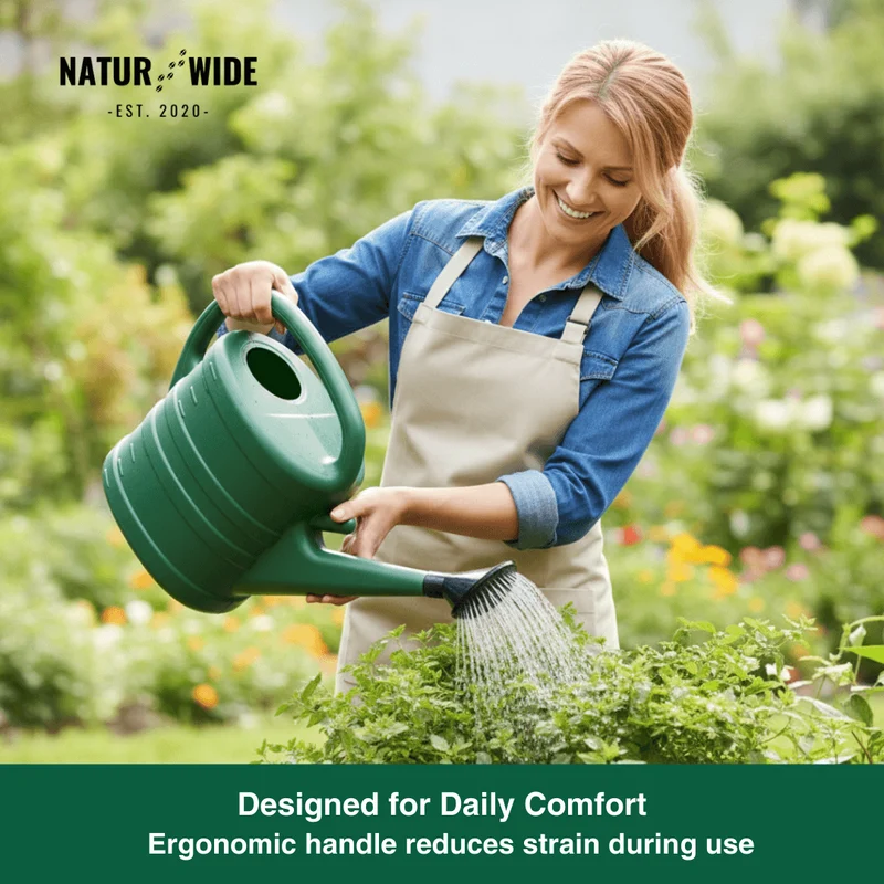 Garden Watering Can 1.3 Gallon – Long Spout & Sprinkler Head