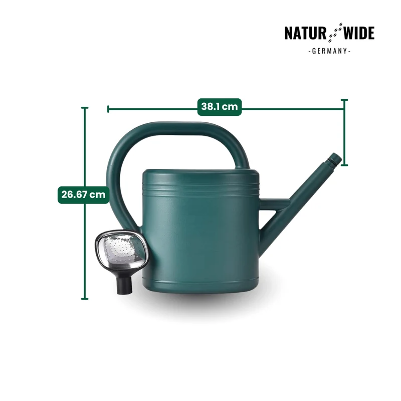 Garten-Gießkanne 5L mit Brausekopf & langem Ausguss