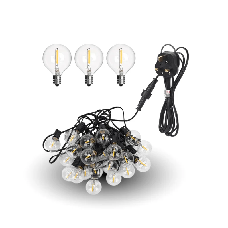 LED Outdoor String Lights – Shatterproof & Weatherproof (Plugin)