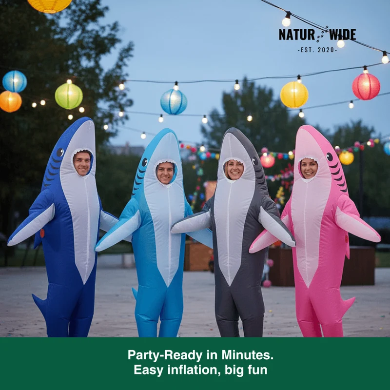 Inflatable Shark Costume – Standing Shark Suit (Adults)