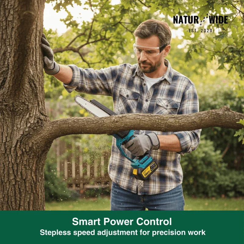 4-in-1 Cordless Telescoping Pole Saw & Pruner – Brushless (18V Compatible)