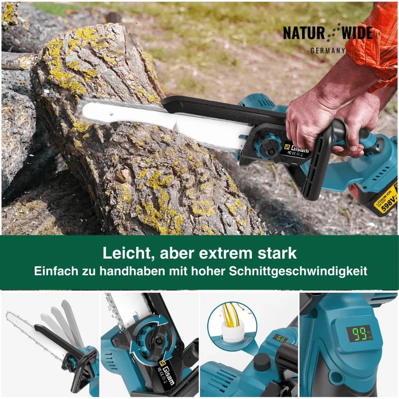 4-in-1 Akku-Teleskopsäge & Astschere – Bürstenlos (18V Kompatibel)