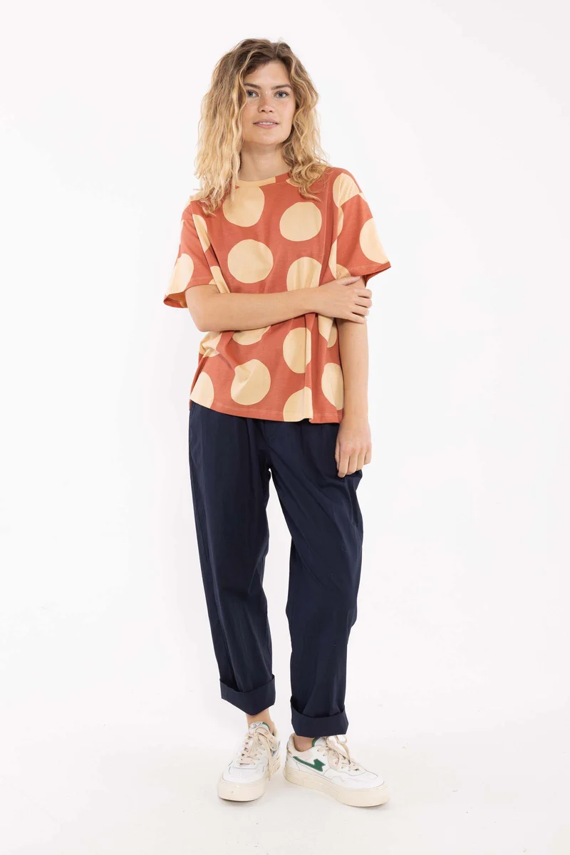 Danebasic Boxy Tee Aragon/Nougat MEGADOTS