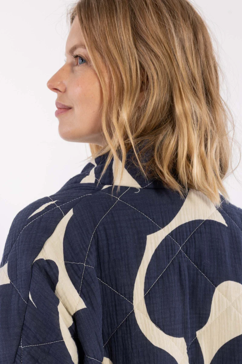 Danekatrin Quilt Jacket Dark Navy/Chalk TROPS