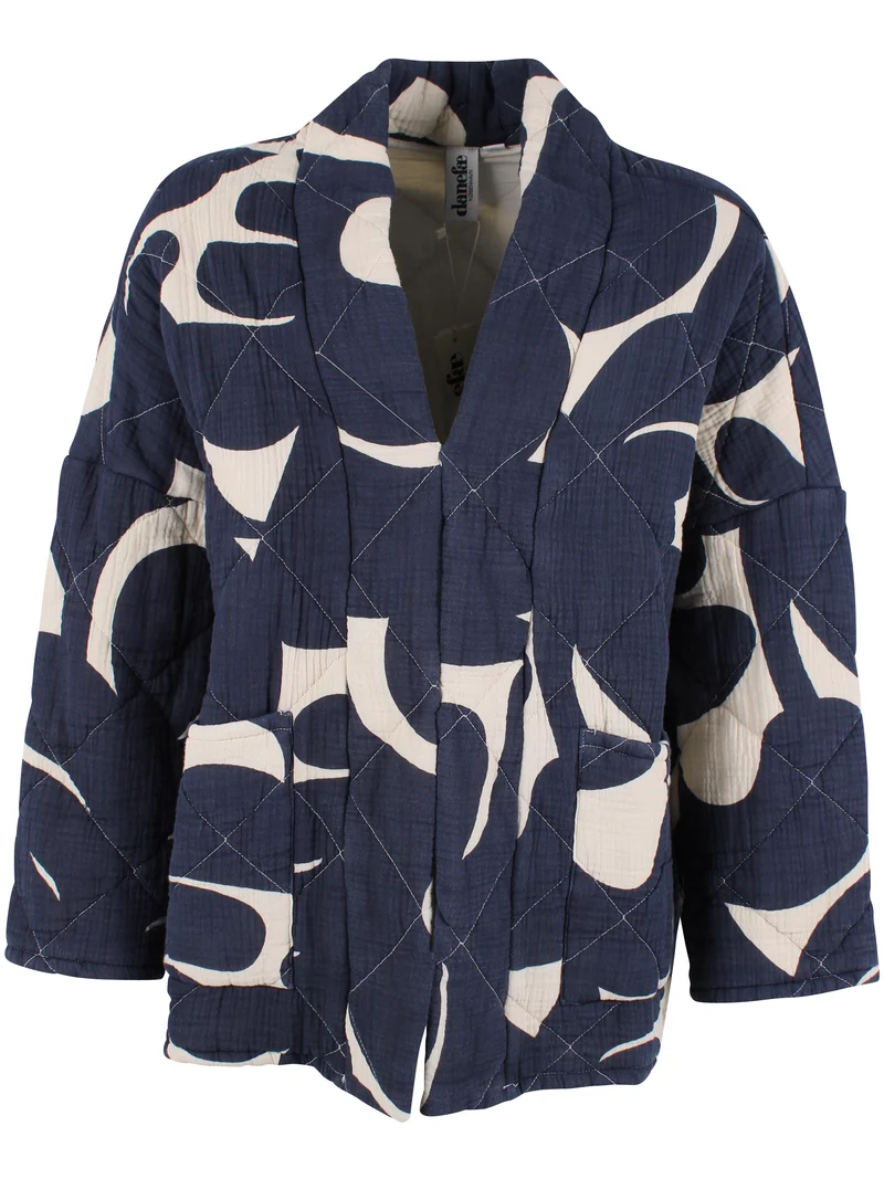 Danekatrin Quilt Jacket Dark Navy/Chalk TROPS