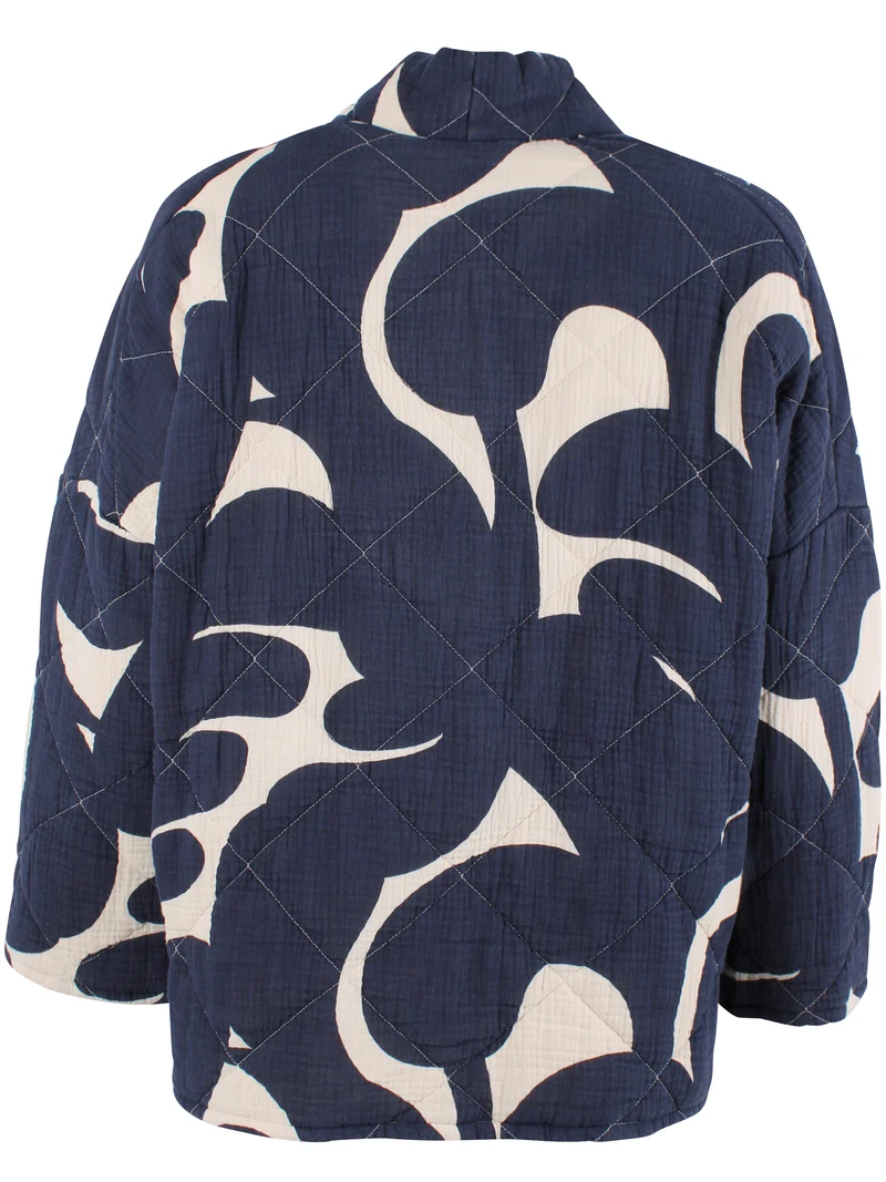 Danekatrin Quilt Jacket Dark Navy/Chalk TROPS