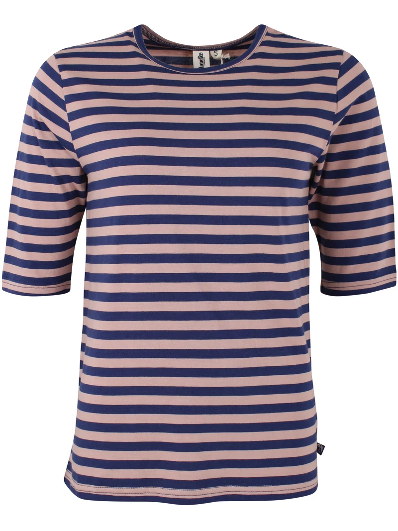 Danemanna Modal Tee Quail/Dark Blue