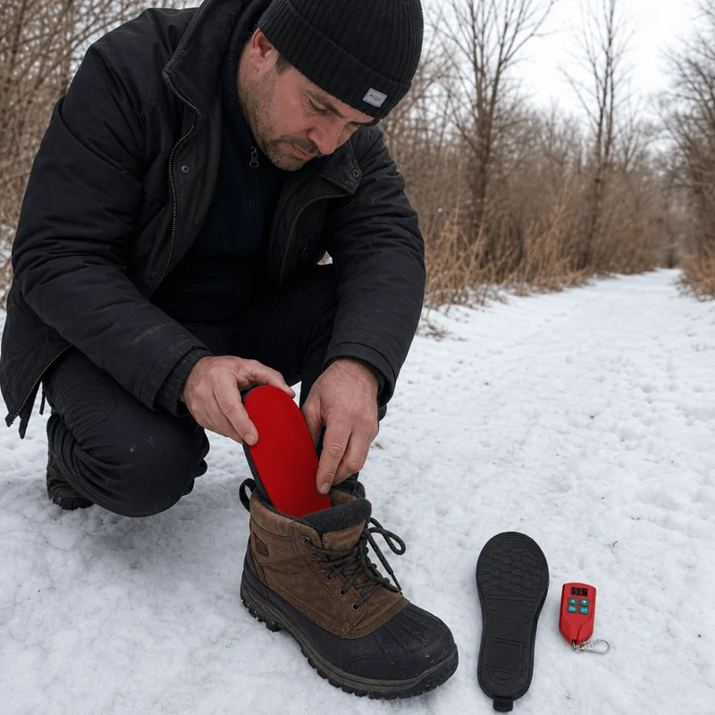 Przycinane na Wymiar Elektryczne Wkładki do Butów z Podgrzewaniem USB