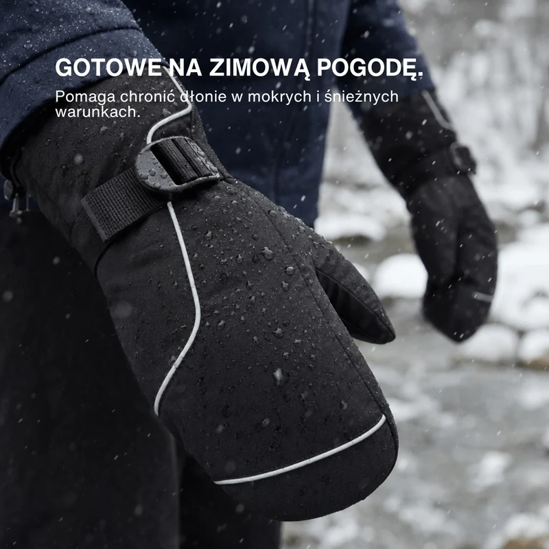 Naładowywalne Wodoodporne Elektryczne Podgrzewane Rękawice Zimowe