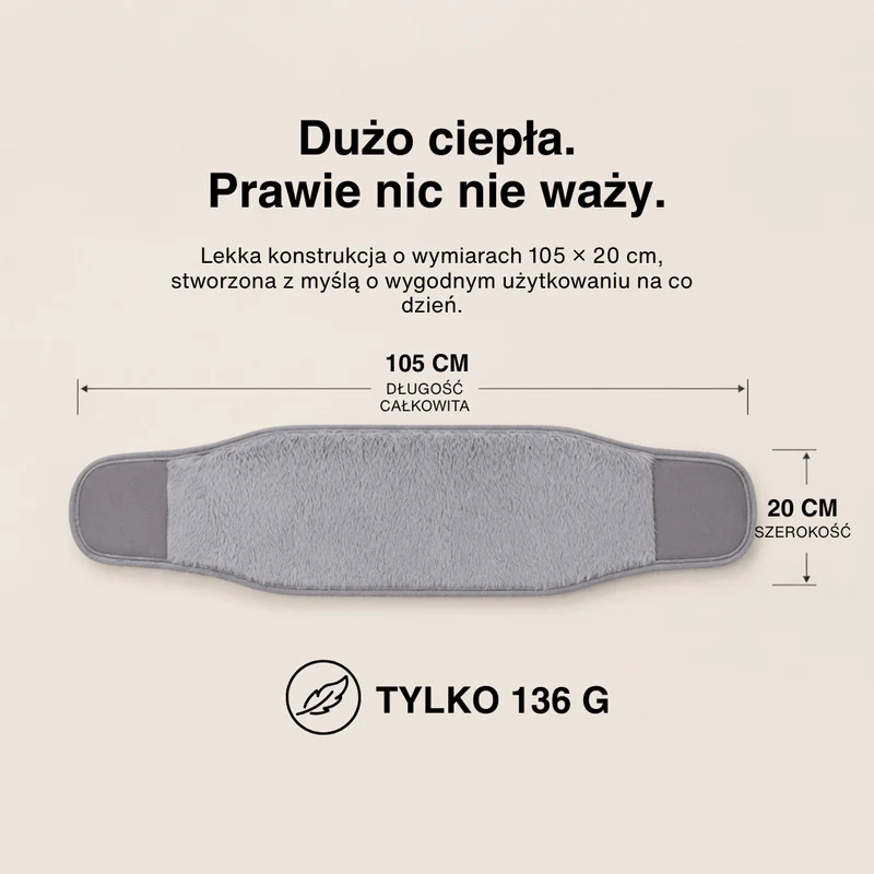 3-Poziomowa Elektryczna Poduszka Grzewcza – Rozgrzewacz na Brzuch i Przenośny Pas Grzewczy