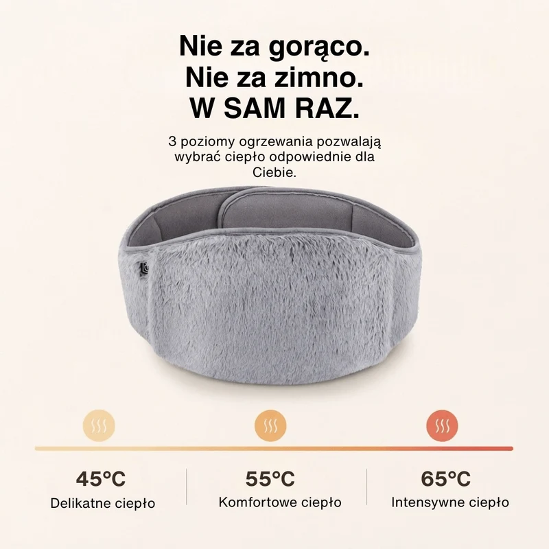 3-Poziomowa Elektryczna Poduszka Grzewcza – Rozgrzewacz na Brzuch i Przenośny Pas Grzewczy