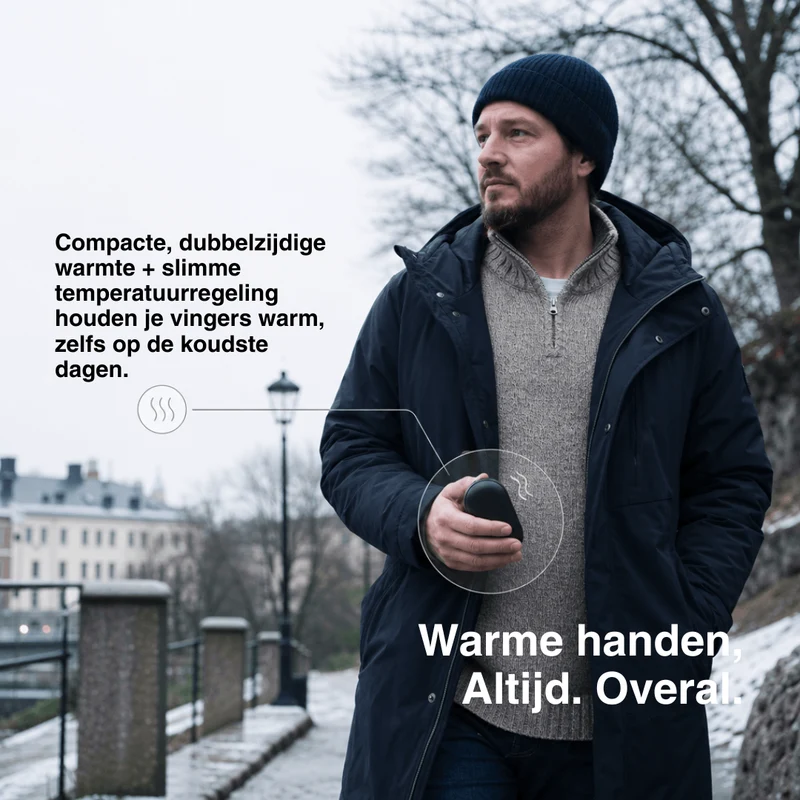 Dubbele Verwarmde Handwarmer – Oplaadbare Zakwarmer