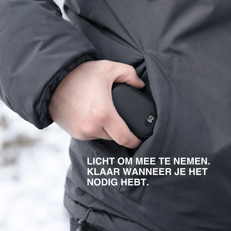 Dubbele Verwarmde Handwarmer – Oplaadbare Zakwarmer