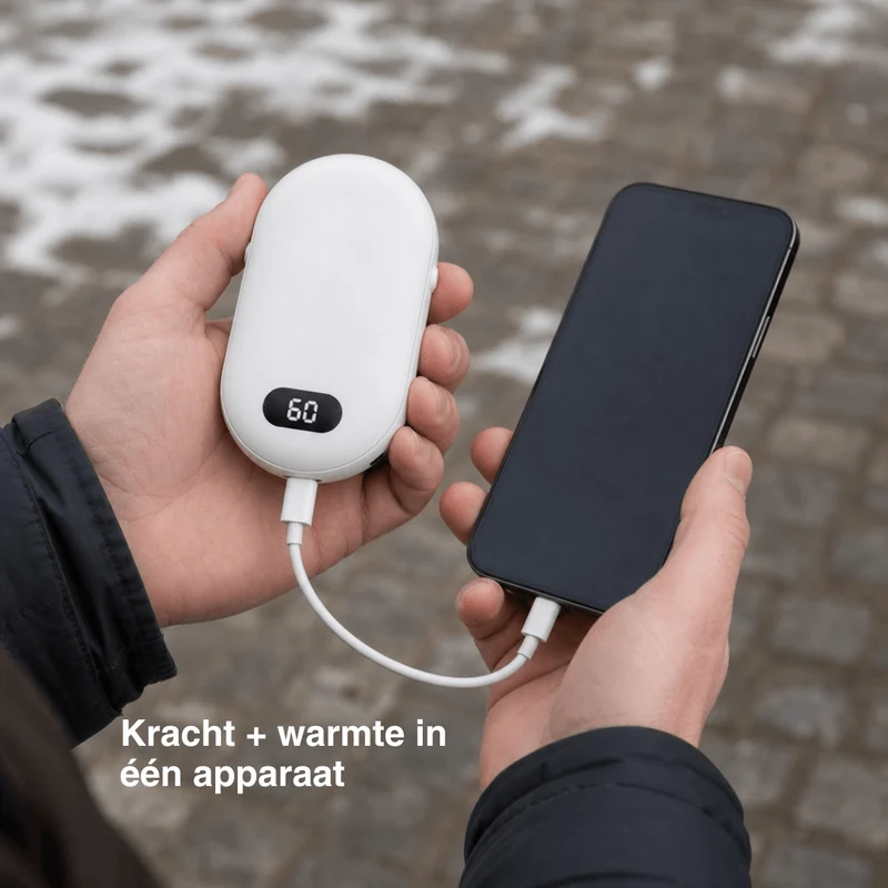 Dubbele Verwarmde Handwarmer – Oplaadbare Zakwarmer