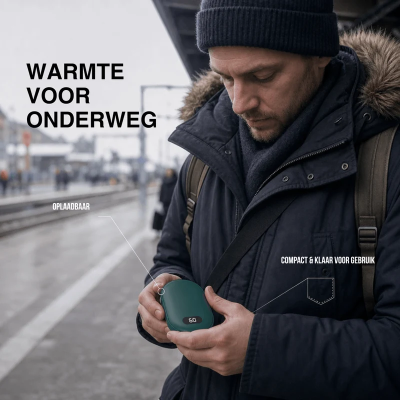 Dubbele Verwarmde Handwarmer – Oplaadbare Zakwarmer