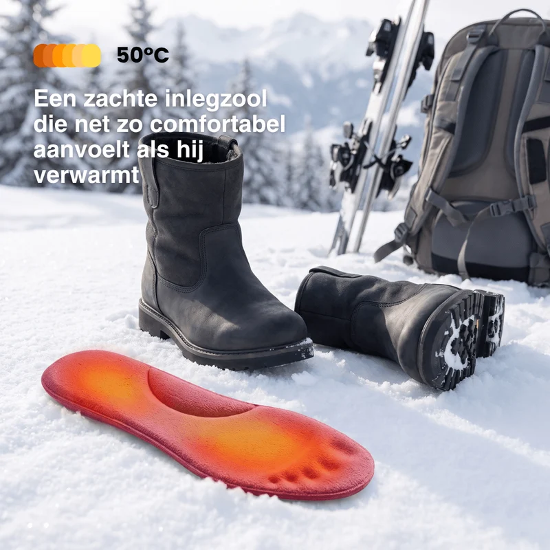 Winter Zelfverwarmende Thermo-Inlegzolen – Memory Foam, Bont & extra warm