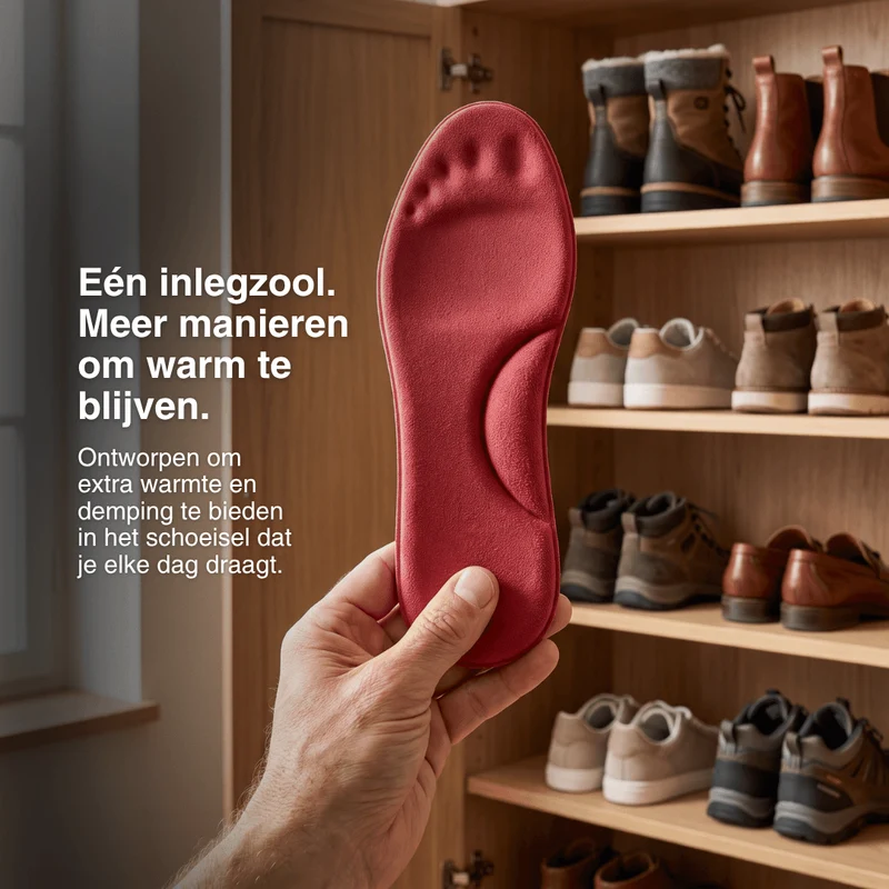Winter Zelfverwarmende Thermo-Inlegzolen – Memory Foam, Bont & extra warm