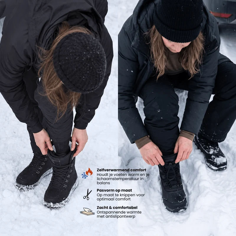 Winter Zelfverwarmende Thermo-Inlegzolen – Memory Foam, Bont & extra warm