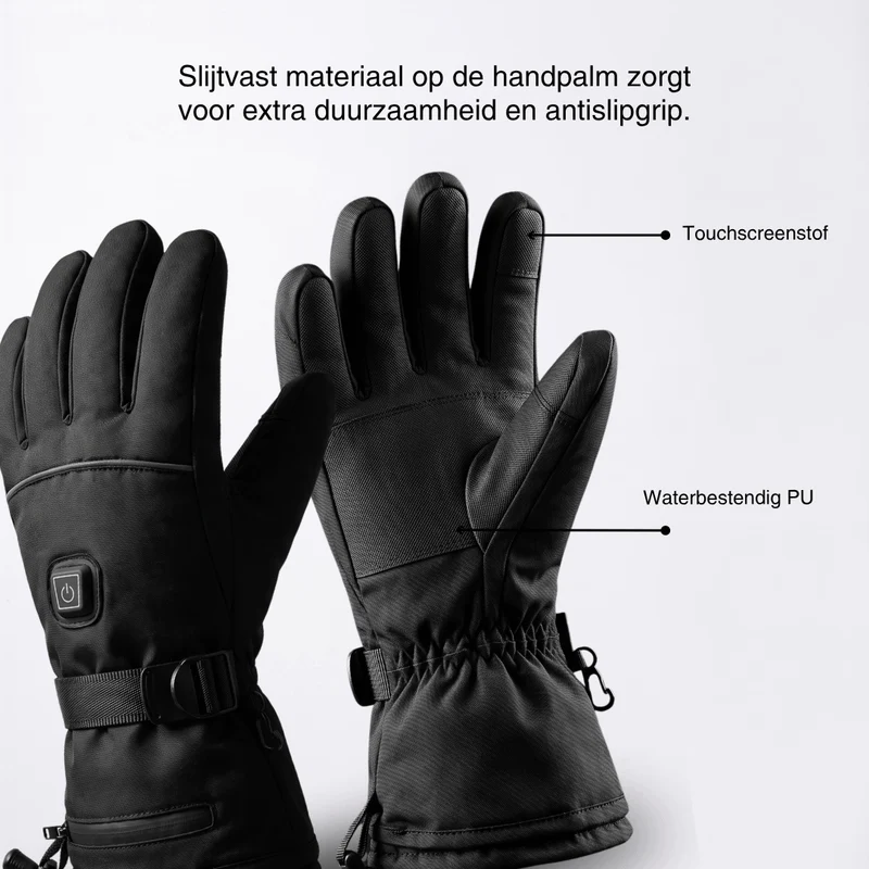 Beheizde Handschoenen – 3 Verwarmingsstanden, waterdicht & winddicht