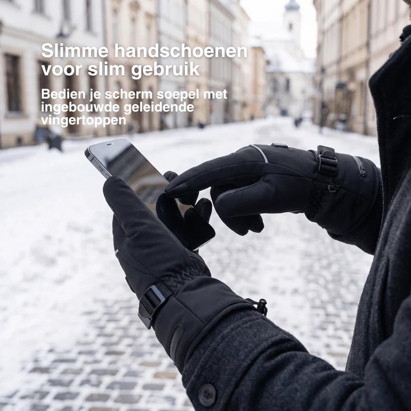 Beheizde Handschoenen – 3 Verwarmingsstanden, waterdicht & winddicht