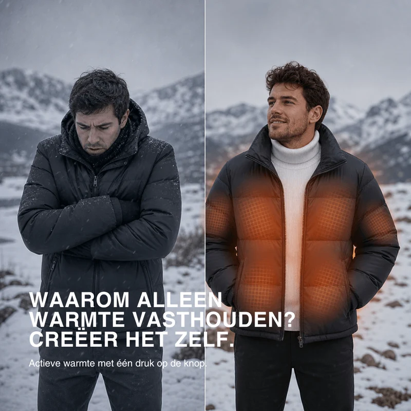 Verwarmde winterjas – 6 Verwarmingszones, waterdicht & extra warm voor Dames & Heren