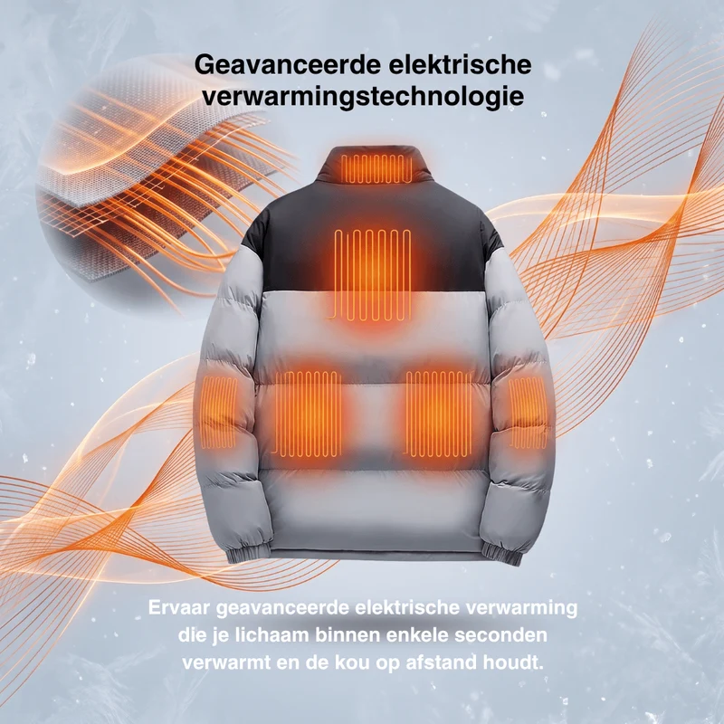 Verwarmde winterjas – 6 Verwarmingszones, waterdicht & extra warm voor Dames & Heren
