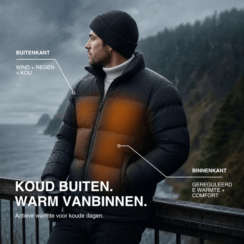 Verwarmde winterjas – 6 Verwarmingszones, waterdicht & extra warm voor Dames & Heren