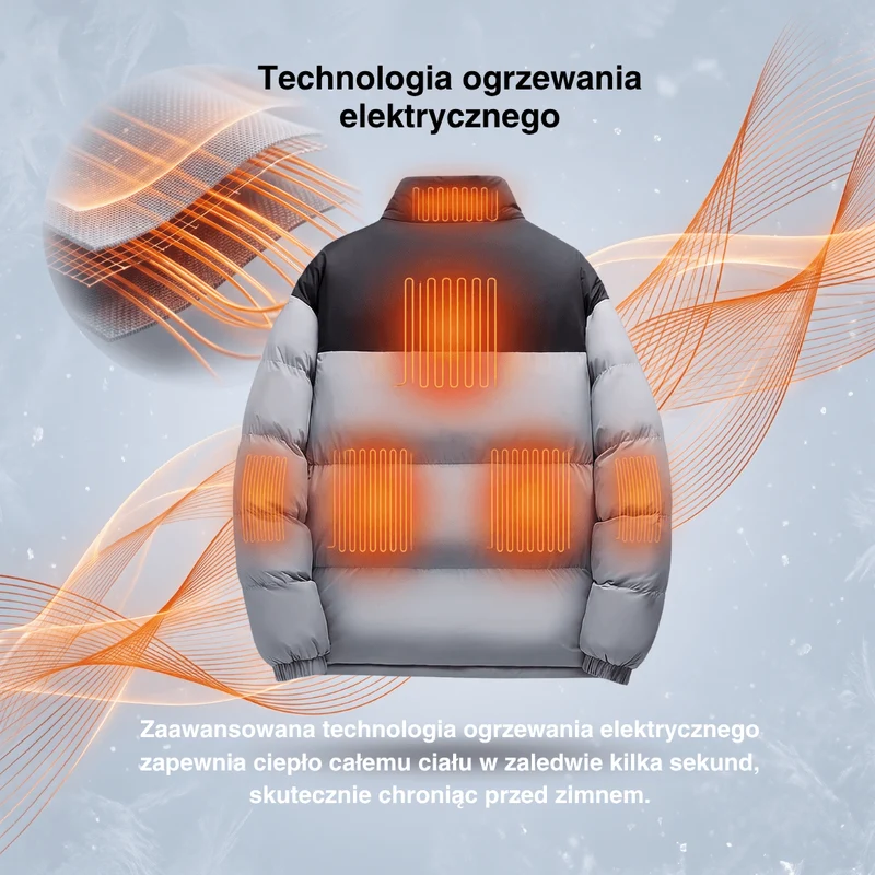 Podgrzewana kurtka zimowa – 6 stref grzewczych, wodoodporna i wyjątkowo ciepła dla kobiet i mężczyzn