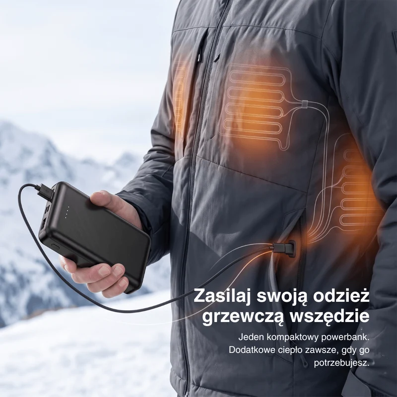Powerbank NaturWide 5000 mAh (5V/2A) – Do Ubrań Podgrzewanych